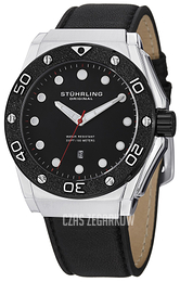 Stührling Original Aquadiver Czarny/Skóra 723.01