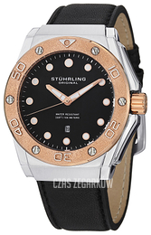 Stührling Original Aquadiver Czarny/Skóra 723.03