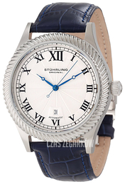 Stührling Original Srebrny/Skóra Ø45 mm 91C.3315C2