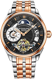 Stührling Original Legacy Czarny/Stal w kolorze różowego złota Ø42 mm 943B.04