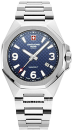 Swiss Alpine Military Typhoon Niebieski/Stal Ø42 mm 7005.1135