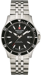 Swiss Alpine Military Alpine by Grovana Czarny/Stal Ø42 mm 7022.1137