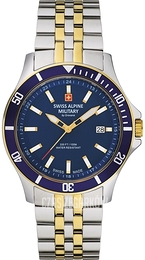 Swiss Alpine Military Alpine by Grovana Niebieski/Stal Ø42 mm 7022.1145