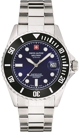 Swiss Alpine Military Alpine by Grovana Niebieski/Stal Ø43 mm 7053.1138