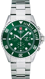 Swiss Alpine Military Master Diver Chrono Zielony/Stal Ø42 mm 7053.9134