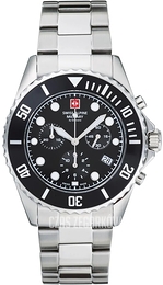 Swiss Alpine Military Master Diver Chrono Czarny/Stal Ø42 mm 7053.9137