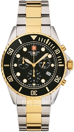 Swiss Alpine Military Master Diver Czarny/Stal Ø43 mm 7053.9147
