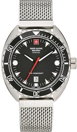 Swiss Alpine Military Alpine by Grovana Czarny/Stal Ø44 mm 7066.1137