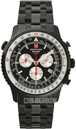Swiss Alpine Military Spirit Chrono Czarny/Stal Ø46 mm 7078.9177