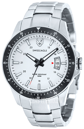 Swiss Eagle Battalion Biały/Stal Ø42 mm SE-9032-22