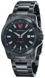 Swiss Eagle Zermatt Czarny/Stal Ø45 mm SE-9056-55