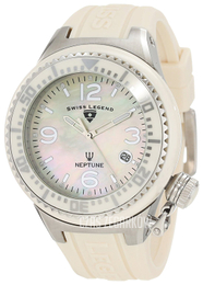 Swiss Legend Neptune Biały/Guma Ø44 mm 11844-BGWSA