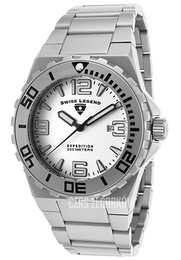 Swiss Legend Expedition Srebrny/Stal Ø46 mm SL-10008-22S-SB