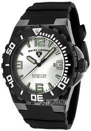 Swiss Legend Expedition Srebrny/Guma Ø46 mm SL-10008-BB-02S