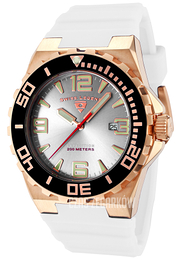 Swiss Legend Expedition Srebrny/Guma Ø46 mm SL-10008-RG-02S-BB