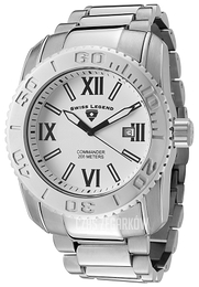 Swiss Legend Commander Biały/Stal Ø46 mm SL-10059-22