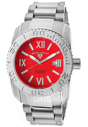 Swiss Legend Commander Czerwony/Stal Ø46 mm SL-10059-55