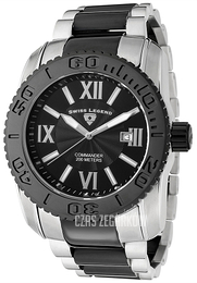 Swiss Legend Commander Czarny/Stal Ø46 mm SL-10059-SB-11