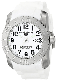 Swiss Legend Commander Biały/Guma Ø47 mm SL-10068-02