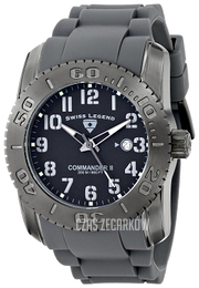 Swiss Legend Commander Czarny/Guma Ø47 mm SL-10068-GM-01-GRY