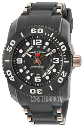Swiss Legend Commander Czarny/Stal w kolorze różowego złota Ø47 mm SL-10069-GM-014-RA