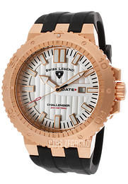 Swiss Legend Challenger Srebrny/Guma Ø50 mm SL-10126-RG-02S