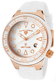 Swiss Legend Neptune Biały/Guma Ø44 mm SL-11044D-RG-02-WHT