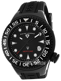 Swiss Legend Neptune Czarny/Guma Ø44 mm SL-11044D-TRI8