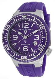 Swiss Legend Neptune Purpurowy/Guma Ø44 mm SL-11044P-011-PRB