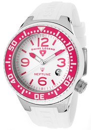 Swiss Legend Neptune Biały/Guma Ø44 mm SL-11044P-02-PKB