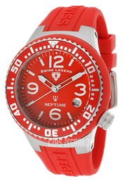Swiss Legend Neptune Czerwony/Guma Ø44 mm SL-11044P-05