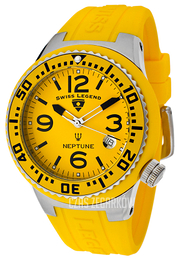 Swiss Legend Neptune Żółty/Guma Ø44 mm SL-11044P-07