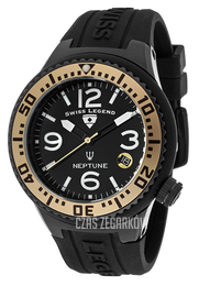 Swiss Legend Neptune Czarny/Guma Ø44 mm SL-11044P-BB-01-GA