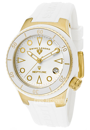 Swiss Legend Neptune Biały/Guma Ø40 mm SL-11840D-YG-02-WHT