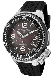Swiss Legend Neptune Czarny/Guma Ø44 mm SL-11844-BKBSA