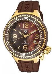 Swiss Legend Neptune Brązowy/Guma Ø44 mm SL-11844-BRWGA