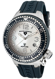 Swiss Legend Neptune Biały/Guma Ø44 mm SL-11844-NBLWSA