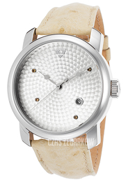 Swiss Legend Planetimer Srebrny/Skóra Ø43 mm SL-20028-02S-YEL-24OS09M