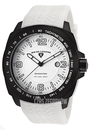 Swiss Legend Sprinter Biały/Guma Ø47 mm SL-21045-BB-02