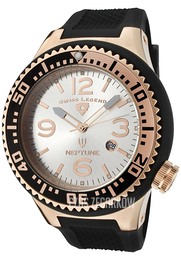 Swiss Legend Neptune Srebrny/Guma Ø52 mm SL-21818P-RG-02-S