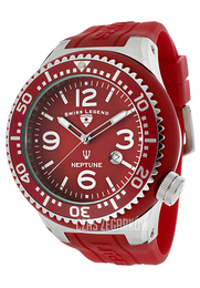 Swiss Legend Neptune Czerwony/Guma Ø52 mm SL-21818S-C-A