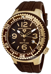Swiss Legend Neptune Brązowy/Guma Ø48 mm SL-21848P-YG-04