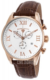 Swiss Legend Belleza Biały/Skóra Ø43 mm SL-22011-RG-02-BRN