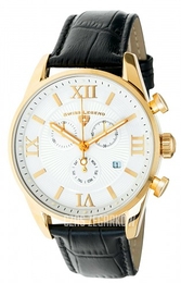 Swiss Legend Belleza Biały/Skóra Ø43 mm SL-22011-YG-02-BLK