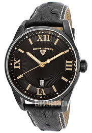 Swiss Legend Bellezza Czarny/Skóra Ø42 mm SL-22012-BB-01-GA-DA01C