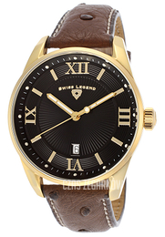 Swiss Legend Bellezza Czarny/Skóra Ø42 mm SL-22012-YG-01-DA02C