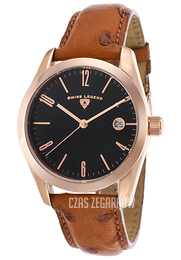 Swiss Legend Peninsula Czarny/Skóra Ø39 mm SL-22038-RG-01-DA03M