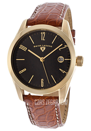 Swiss Legend Peninsula Czarny/Skóra Ø39 mm SL-22038-YG-01-ABR51C