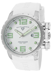 Swiss Legend Ambassador Biały/Guma Ø47 mm SL-30021-02