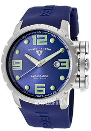 Swiss Legend Ambassador Niebieski/Guma Ø47 mm SL-30021-03